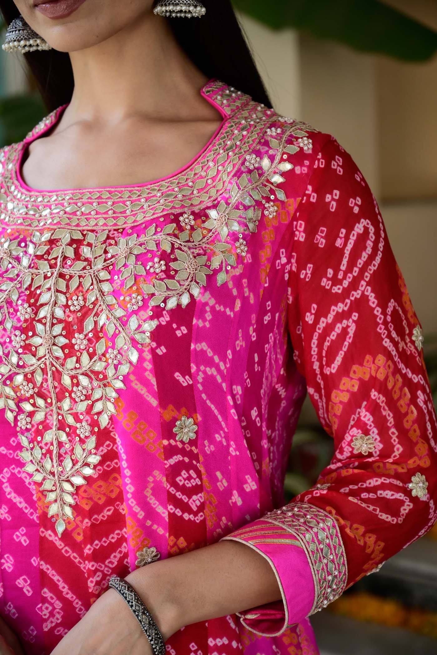 Buy Light Peach Pure Modal Festival Wear Gota Patti Work Dress Material  Online From Wholesale Salwar